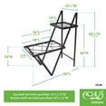 thumbnail image 2 of Achla Designs Modern Indoor Outdoor Zig Zag Duet Plant Stand, 30.5 Inch Tall, Black Powder Coat Finish, 2 of 5
