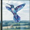 thumbnail image 3 of Window Hanging Acrylic 2D Hummingbird, Stained Glass Style Decoration, Vibrant Bird Ornament for Home Décor, Nature-Inspired Gift, 3 of 4