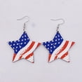 thumbnail image 2 of BNNG 4th of July Patriotic Earrings Independence Day Earrings American Flag Earrings for Women Fourth of July Patriotic Stud Earrings USA Independence Day Patriots 4th of july Jewelry Gifts, 2 of 4