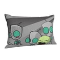 thumbnail image 2 of Show Invader Zim Gir Pillowcase Cushion Pillow Covers With Hidden Zipper Pillow Case Decor For Bed Dorm Sofa Couch Car 14"x20", 2 of 8