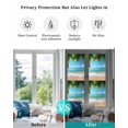 thumbnail image 4 of Window Privacy Film Ocean Beach Stained Glass Window Film Decorative Sun Block Window Cover Palm Trees Summer Tropical Island Seaside Window Clings Static Adhesive Sticker for Bathroom 23.6"x78.7", 4 of 7