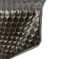 thumbnail image 2 of The HomeCentric Decorative Table Runner 16 x 120 Inch Foil & Beehive with Tassels, Silver, Satin Fabric, Geometric Pattern, Modern, Table Runner, 2 of 3