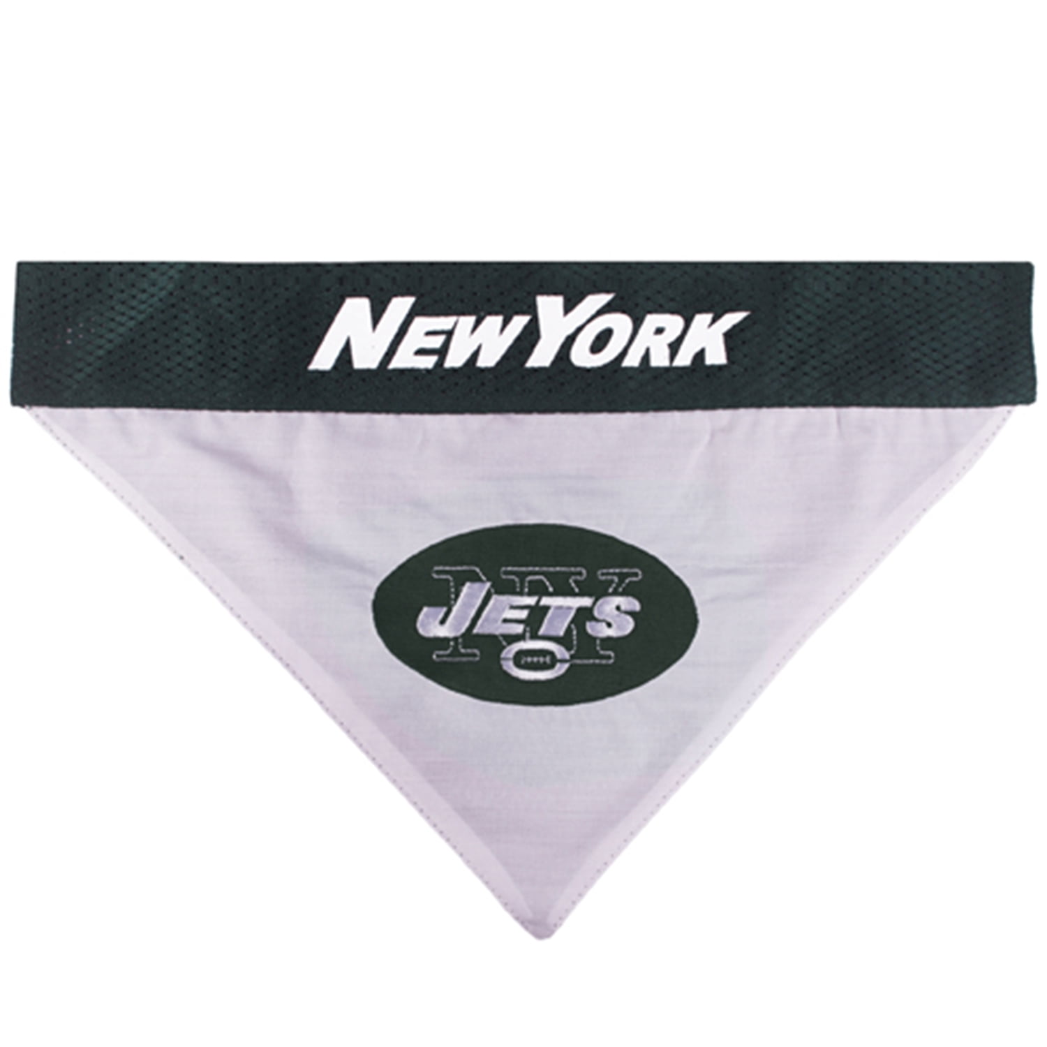 Pets First NYJ-3217-S-M New York Jets Pet Reversible Bandana, Small & Medium
