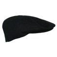 thumbnail image 3 of Men's Premium Wool Blend Classic Flat Ivy Newsboy Collection Hat (1581-Black, XL), 3 of 7