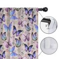 thumbnail image 4 of Blackout Kids Curtains,Beige Butterfly Flower Pattern Childrens Insulated Curtains Set Of 2,Bedroom Essentials,Toddler Room Decor 42"x63", 4 of 5