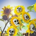 thumbnail image 5 of Halloween decorations Sunflower skull Garden simulation flower ornaments, 5 of 8