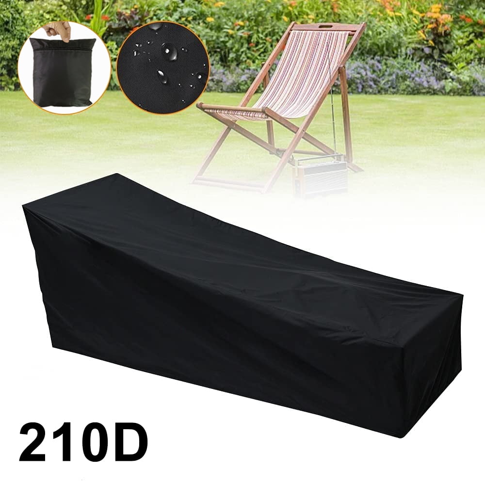 82" exterior impermeable silla Muebles Para Patio Chaise Lounge Cubierta Lluvia Protector 