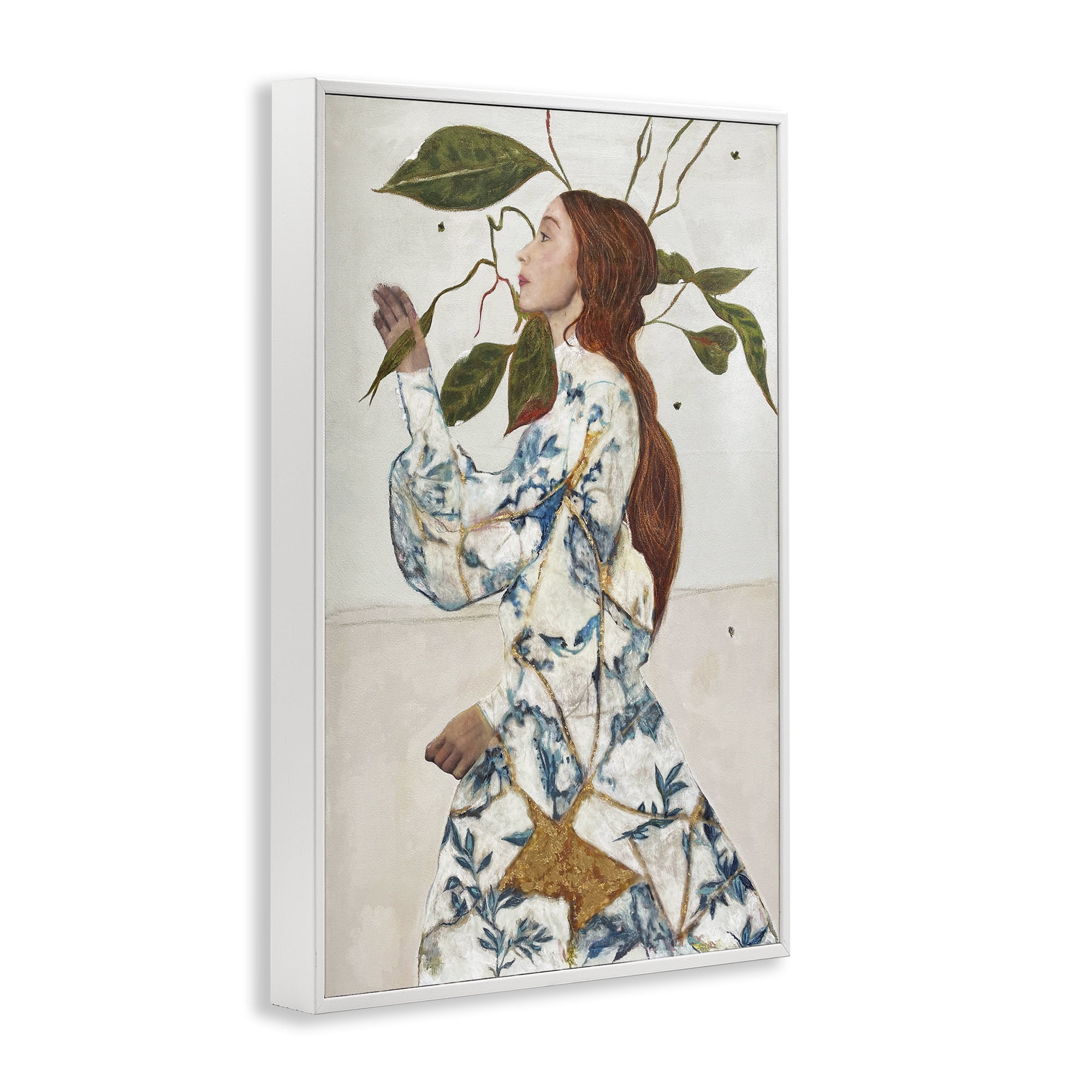 Stupell Industries Le Voyage Fantastique Portrait White Framed Giclee Art, design by Karenina Fabrizzi