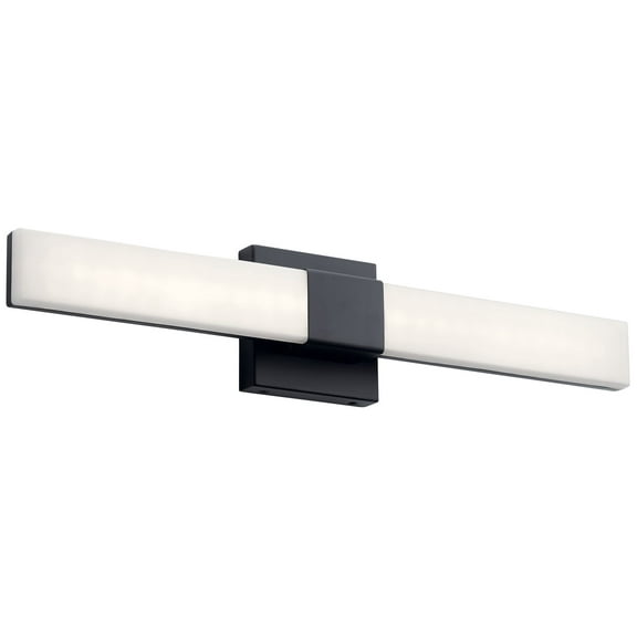 Elan Neltev 24" Wide Matte Black LED Bath Light
