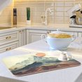 thumbnail image 6 of Kitchen Drying Mat 16x18In Drying Dish Mat Dish Drying Mats Kitchen Countertop Multi-Function Drain Drying Mat Kitchen Table A Mountain, 6 of 8