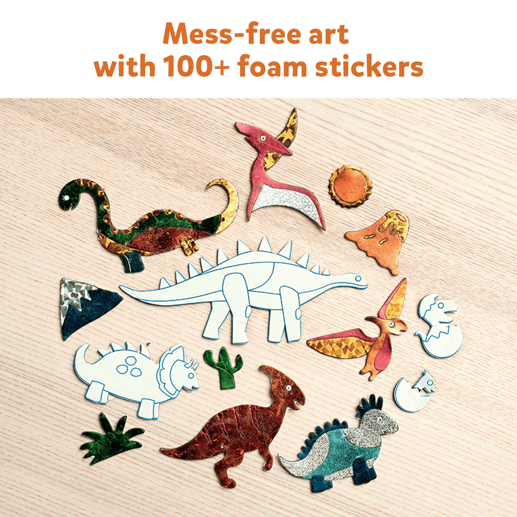 Skillmatics Foil Fun - Dinosaurs, No Mess Art for Kids Ages 4 to 9