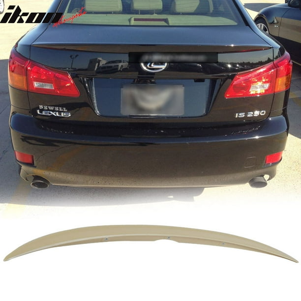 Compatible With 06 13 Lexus Is250 Is350 Abs Rear Trunk Spoiler Wing Lid Abs Unpainted 06 07 08 09 10 11 12 13 Walmart Com Walmart Com