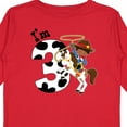 thumbnail image 4 of Inktastic I'm Three-cowboy Riding Horse Birthday Boys Long Sleeve Toddler T-Shirt, 4 of 5