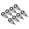 thumbnail image 1 of Unique Bargains 1.6mm Acier Inoxydable Tige de Pêche Réparation Kit Pole Guide Anneau Remplacement, Noir 8 Pack, 1 of 5