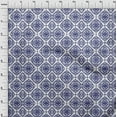 thumbnail image 4 of oneOone Cotton Flex Midnight Blue Fabric Mosaic Dress Material Fabric Print Fabric By The Yard 40 Inch Wide, 4 of 6