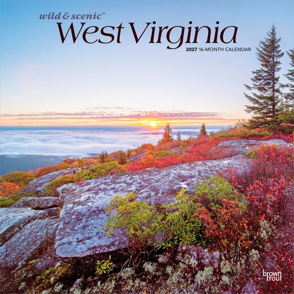 West Virginia Wild & Scenic | 2027 12x24" (Hanging) Wall Calendar | Plastic-Free