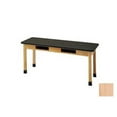 thumbnail image 1 of Diversified Woodcrafts C7401K30L 42 in. x 72 in. Oak Table with Book Compartments - Plastic Laminate Top, 1 of 1