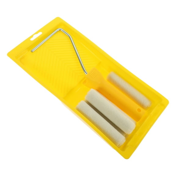 LEXSOMEO 1 Set Paint Rollers Replacement Paint Rollers Painting Supplies with Tray and Paint Roller Holder(4 Inches)