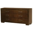 thumbnail image 4 of Jessica Bedroom Set with Nightstand Panels Cappuccino, 4 of 6