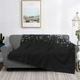 thumbnail image 2 of Rateoe Silver Glitter1 Pattern Flannel Throw Blanket, Ultra-soft Blanket for Bed, Couch, Car, Hypoallergenic Anti-pilling blanket-60"x50"(Horizontal), 2 of 6