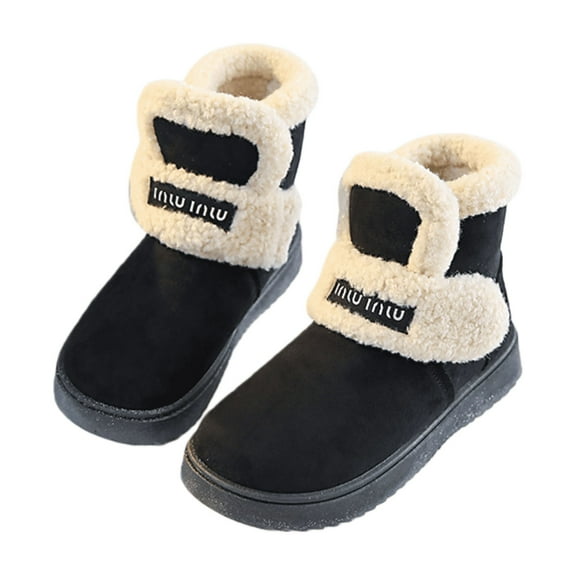 SKIUHS Snow Boots Women: Winter Shoes Woman Ankle Outdoors Booties with Warm Faux Fur