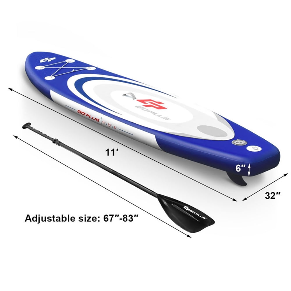 Resenkos Surfboard,Stand Up Paddle Board, 11 Feet Adjustable Inflatable Stand up Paddle SUP Surfboard with Bag