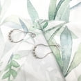 thumbnail image 4 of Green Leaves Waffle Shower Curtain 72Wx72H Inch Sage Bathroom Decor Watercolor Spring Nature Botanical Plants Fabric Home Bathtub Decor 12 Pack Plastic Hook, 4 of 5