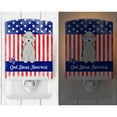 thumbnail image 2 of Caroline's Treasures BB3085CNL PatrioticBedlington Terrier Blue Ceramic Night Light, 6x4x3", multicolor, 2 of 2