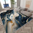 thumbnail image 2 of Washable Area Rug 3x5 ft Marble Abstract Pattern Luxury Area Rug for Living Room, Soft Flannel Print Rugs, Non-Slip Low Pile Carpet, for Bedroom, Dining Room, Kitchen, Home Decor Floor Rug, 2 of 7
