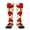 2 Black-2, variant on Canada Flag Print Knee High Socks for Women Long Leg Warmers Socks