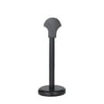 thumbnail image 4 of 18" Silver Metal Replica Medieval Knight Crusader Mask Helmet with Black Wood Stand, by DecMode, 4 of 9