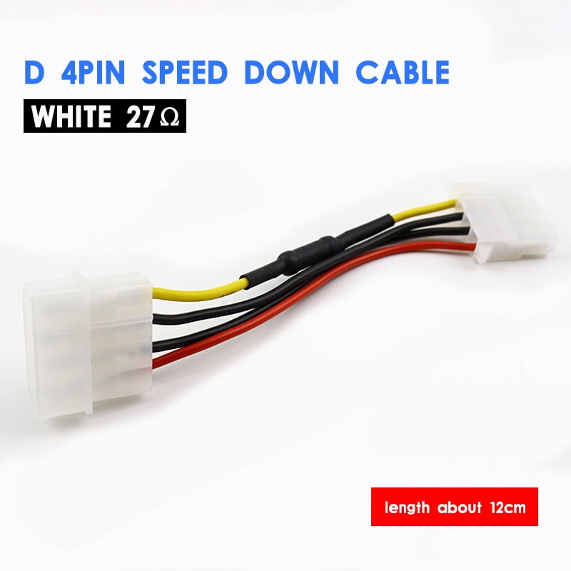 Computer Case CPU Cooler GPU Video Card Fan 2PIN 3PIN 4PIN D IDE Resistor Speed Down Cable Reduce Speed And Noise