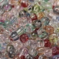 thumbnail image 3 of Transparent Colours Glass Round Beads with Glitter Powder Round Hole Mixed color 4x3mm Hole: 1.4mm about 4500pcs/pound, 3 of 4