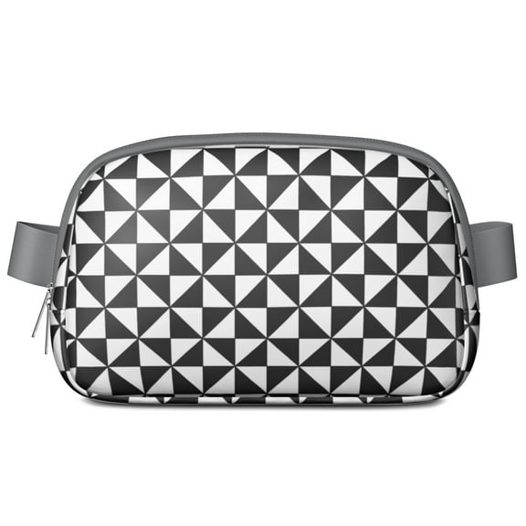Rustic Farmhouse Plaid Fanny Pack – Classic Checkered Belt Bag with Geometric Retro Feel