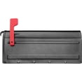 thumbnail image 4 of Architectural Mailboxes MB1™ Weather-Resistant Steel Metal Post Mounted Mail Box for outside, Pewter, Medium Curbside Mailbox with Magnetic Latch, USPS Approved for Residential Delivery, 4 of 7