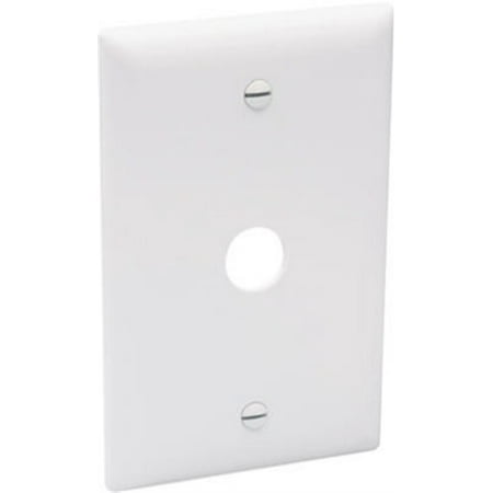 Pass & Seymour TP60W Wall Plate, Telephone/Cable-Outlet, White Thermoplastic