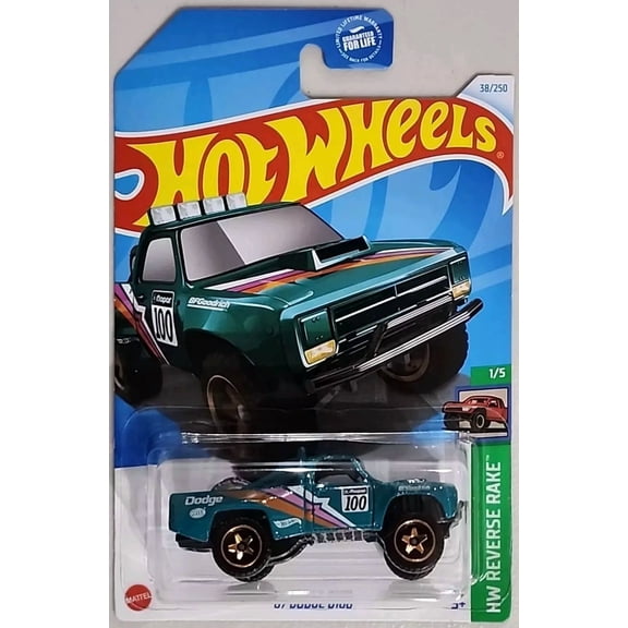 Hot Wheels ‘87 Dodge D100 #38/250 HW Reverse Rake #1/5