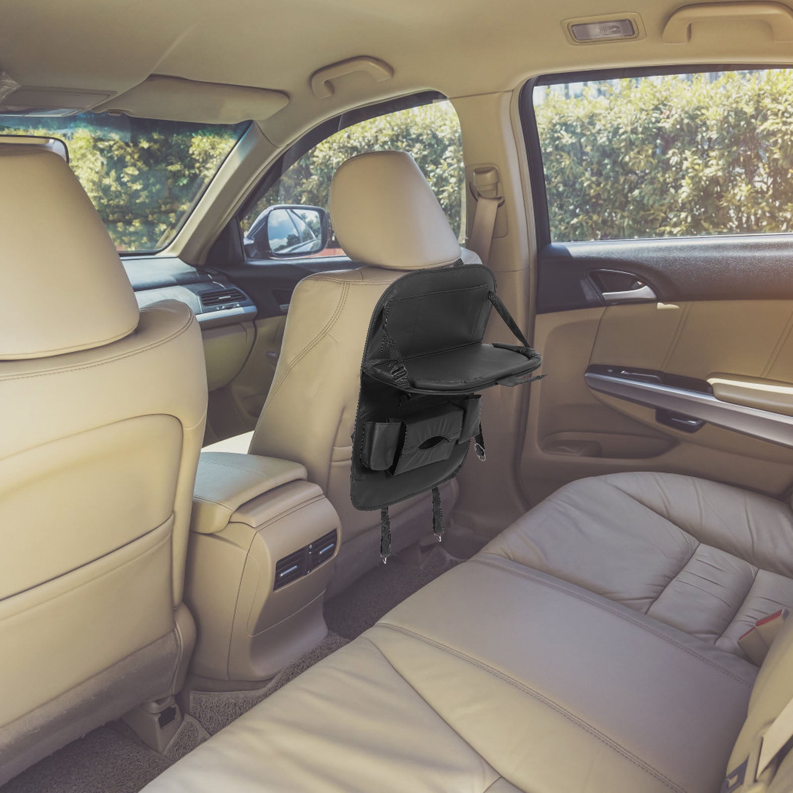 Nishuna Car Backseat Organizer Car Table Tray Car Organizer And Storage Back Seat Organizer With Tray