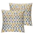 thumbnail image 2 of BANET Set of 2 Retro Dot Pattern Decorative Square Pillow Covers for Couch and Bed 24x24in, 2 of 8