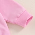 thumbnail image 4 of Toddler Baby Girl Halloween Clothes Long Sleeve Letter Ghost Sweatshirt Tops Bell Bottom Pants Set Fall Winter Outfits, 4 of 8