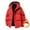 Red, variant on Men's Loose Casual Down Jacket with Long Sleeves and Hood Beige L