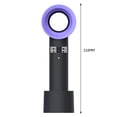 thumbnail image 3 of Mini ventilador portátil de mano sin aspas, recargable por USB, ventilador de refrigeración de verano de 3 velocidades, 3 of 4