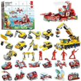 thumbnail image 4 of Bloques de construcción de la serie navideña, caja de regalo para niños, calendario de adviento de Navidad de 24 días, modelo de ladrillos de vehículo de animales marinos DIY, 4 of 4