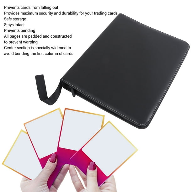 binder bending cards 2-Pocket Card Binder for ECLIPSE Easy Shuffle Protector Sleeves