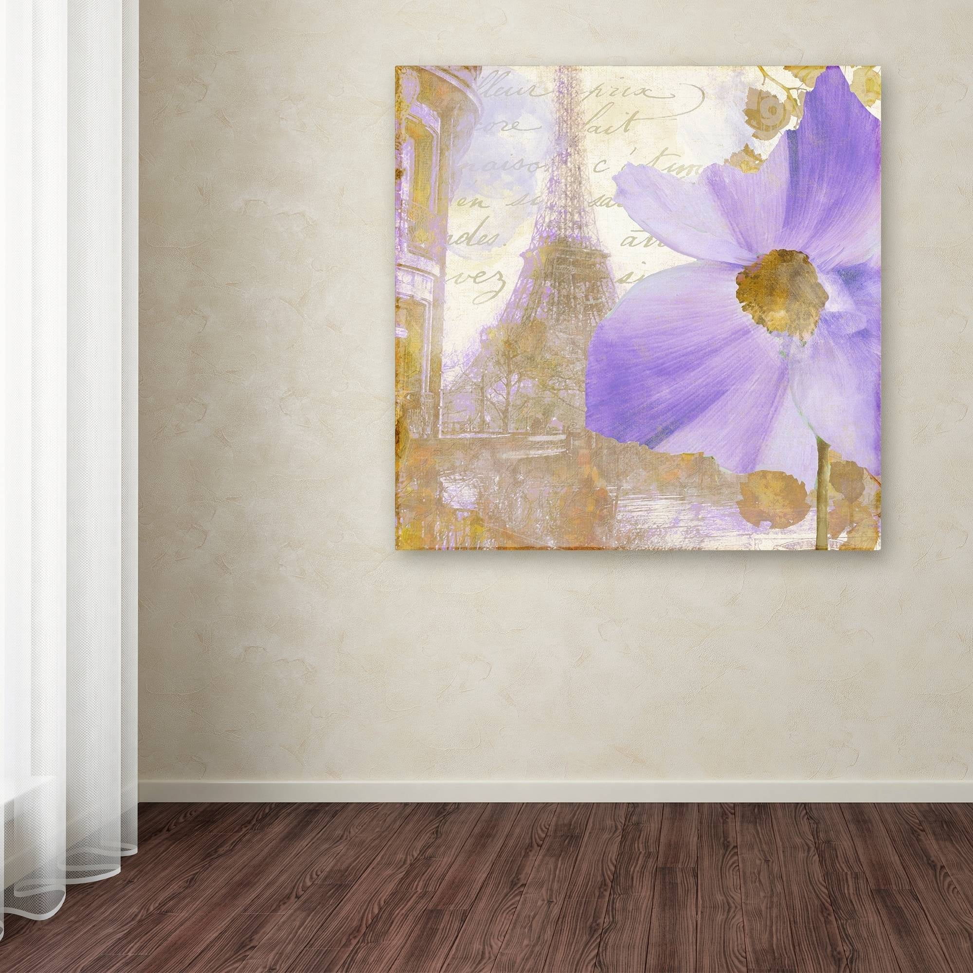 Trademark Fine Art "Purple Paris I" Canvas Art by Color Bakery