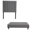 thumbnail image 1 of Box Base Cama Individual + Cabecera Argos Gris Dicasa  Argos Plomo, 1 of 7