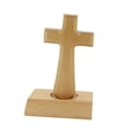 thumbnail image 4 of Cruz de madera de pie alta 5 Sunnimix Cruz de altar decoración moderna Tapa cuadrada, 4 of 6