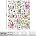 thumbnail image 2 of Pug Blanket Cute Dog Ultra Soft Flannel Throw Blanket for Pugs Lovers Living Room Sofa Kids Adults Gifts 50"X40", 2 of 6