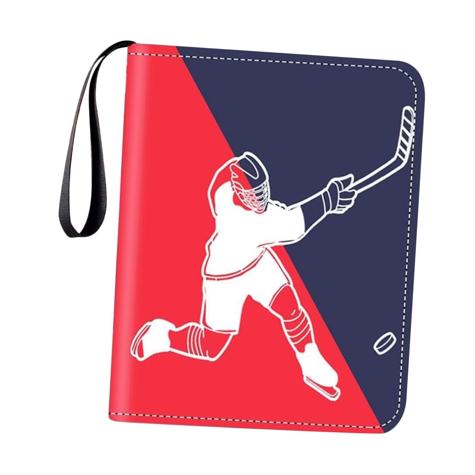 STARTIST Card Collector Binder, Collector Storage Album, Double Sided Collectible 400 Pockets Trading Card Folder for Sport Cards Red Blue