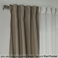 thumbnail image 3 of 3S Brother's 4 Panels Mix and Match Curtains 2 solid Decorative Linen Look curtains and 2 Sheer Linen look Curtains Hanging Back Tap & Rod Pocket Office, Luxury Home Deco Each 28"x84" Barley-Ecru, 3 of 6